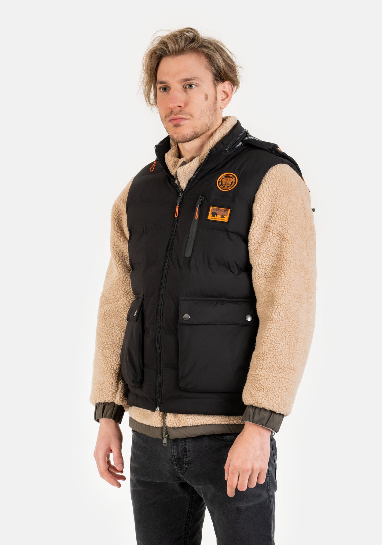 Bjorn Sherpa Jacket - Neutral Beige