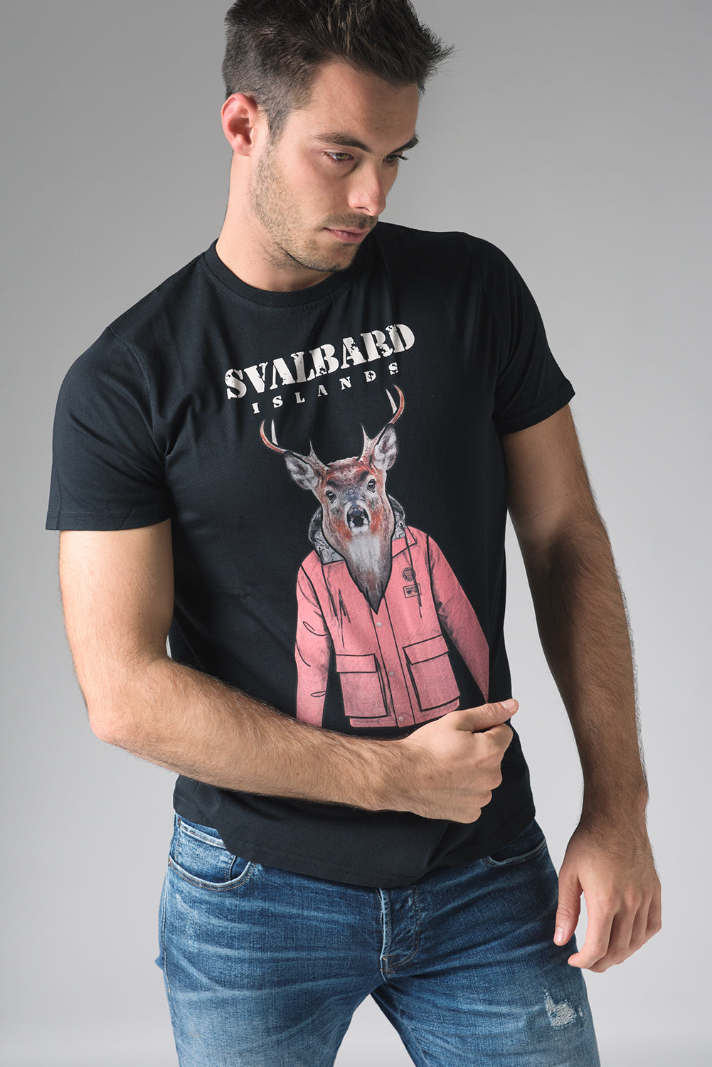 T-Shirt Umberto Elk - Black
