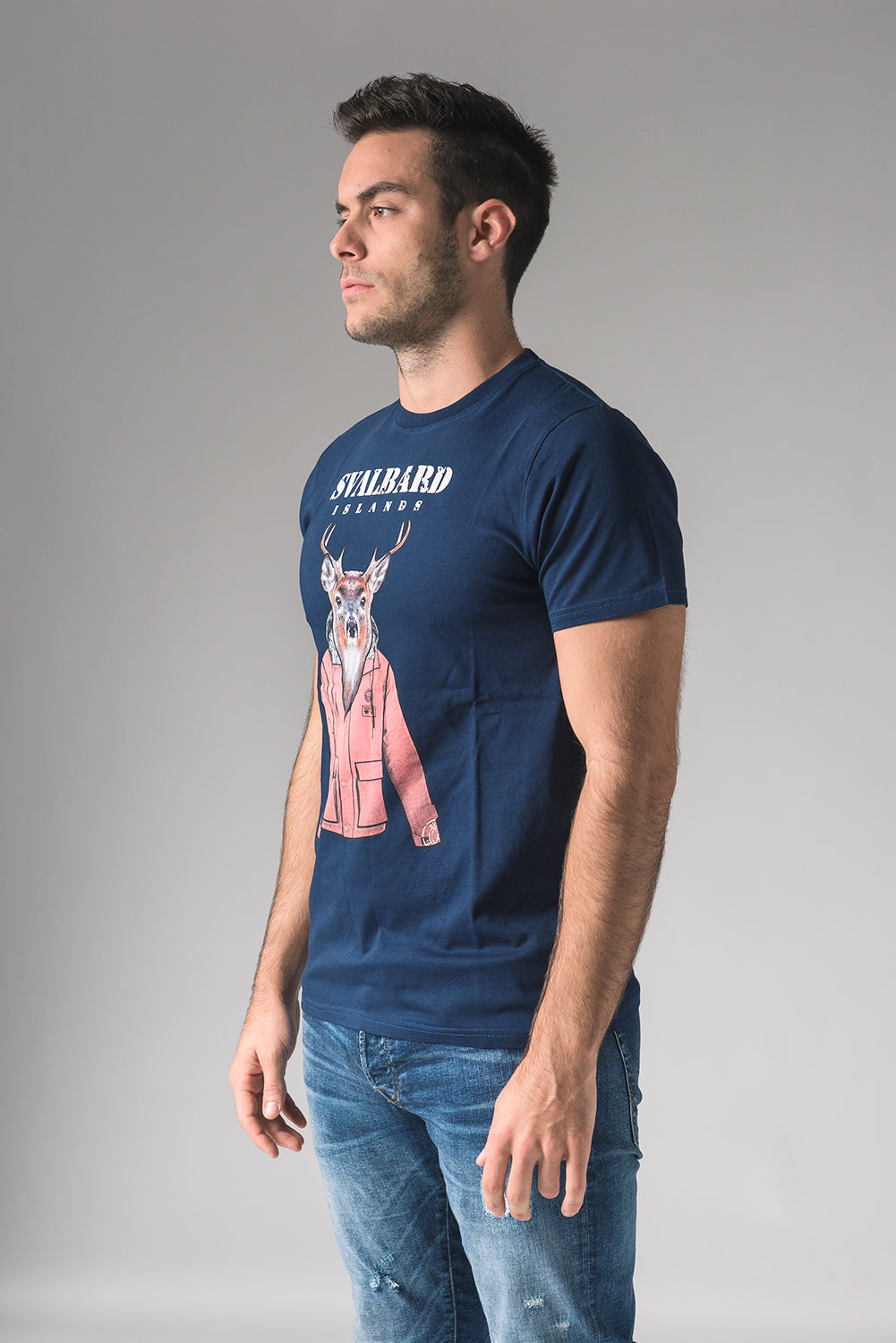 T-Shirt Umberto Elk - Dark Navy Blue