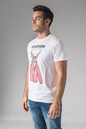 T-Shirt Umberto Elk - White