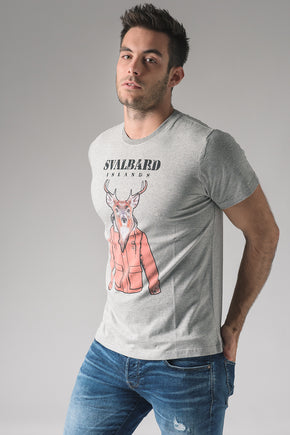 T-Shirt Umberto Elk - Pearl Grey
